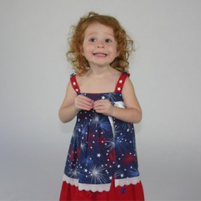 Red White & Blue Patriotic Dress