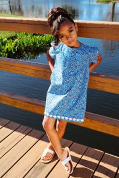 floral girl dress by treasure box kids
