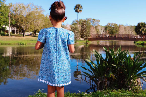 floral girl dress by treasure box kids