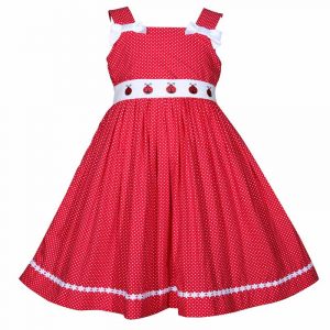 Red White Polka Dot Ladybug Dress