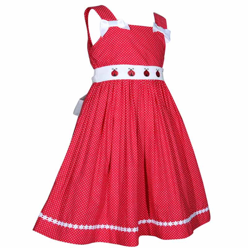 red and white ladybug dress